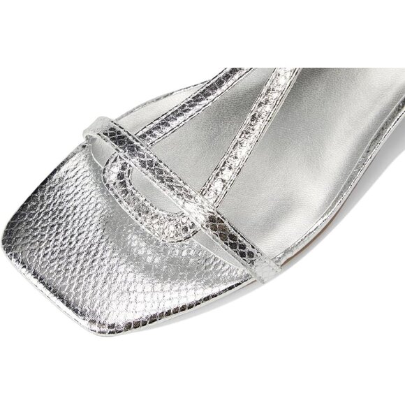 Bandolino Primadon Women's Dress Sandals Silver Snake : 9.5 M, Synthetic - Picture 6 of 7